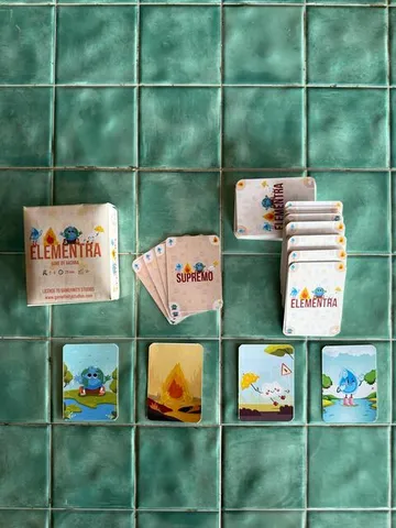Elementra | Elemental Power Strategy Card Battling Board Game | 2–4 Players | Ages 10+ | 10-20 Mins Playtime (Rent)