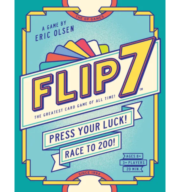 Flip 7 | Push-Your-Luck Number Strategy Card Game | 2–6 Players | Ages 8+ | 20–30 Mins Playtime (Rent)