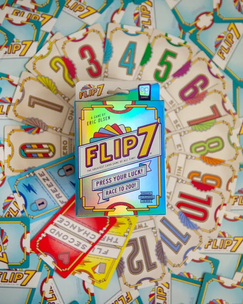 Flip 7 | Push-Your-Luck Number Strategy Card Game | 2–6 Players | Ages 8+ | 20–30 Mins Playtime (Rent)