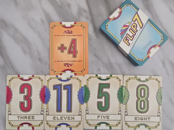 Flip 7 | Push-Your-Luck Number Strategy Card Game | 2–6 Players | Ages 8+ | 20–30 Mins Playtime (Rent)