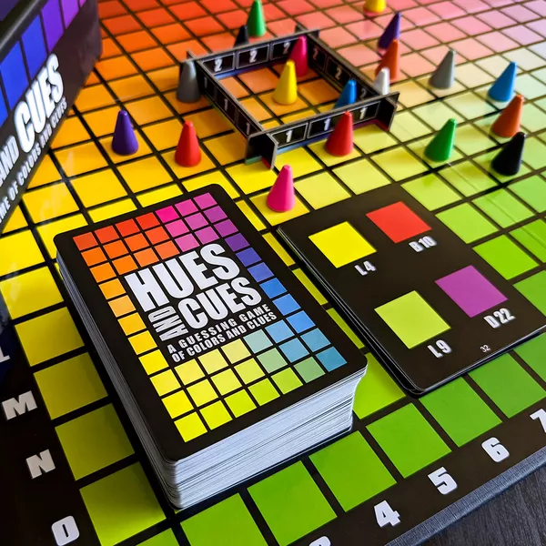 Hues and Cues | Color Guessing Party Board Game | 3–10 Players | Ages 8+ | 30–45 Mins Playtime (Rent)