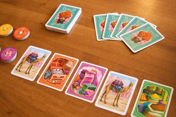 Jaipur | Fast-Paced Trading & Set Collection Strategy Card Game | 2 Players | Ages 10+ | 20–30 Mins Playtime (Rent)