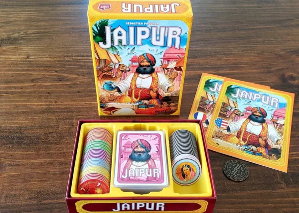 Jaipur | Fast-Paced Trading & Set Collection Strategy Card Game | 2 Players | Ages 10+ | 20–30 Mins Playtime (Rent)