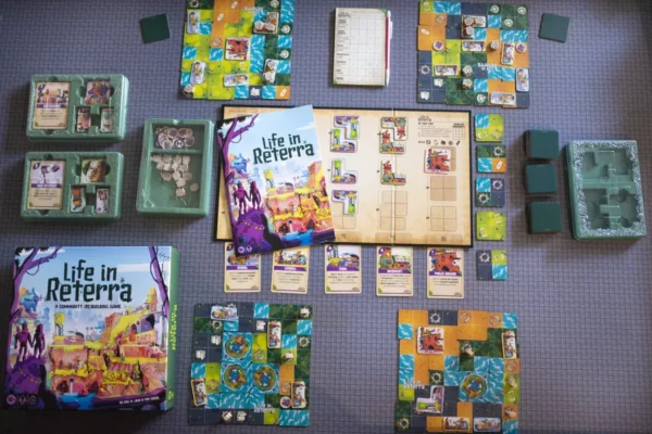 Life in Reterra | Post-Apocalyptic Community Building Tile-Laying Strategy Board Game | 2–4 Players | Ages 10+ | 30–45 Mins Playtime (Rent)