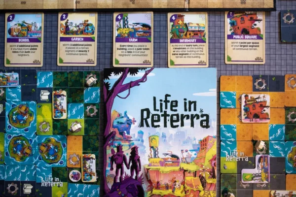 Life in Reterra | Post-Apocalyptic Community Building Tile-Laying Strategy Board Game | 2–4 Players | Ages 10+ | 30–45 Mins Playtime (Rent)