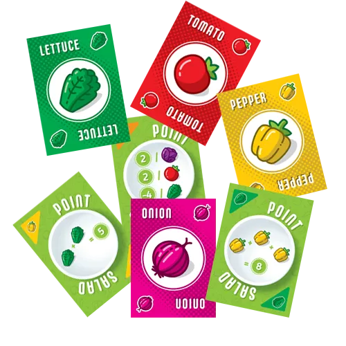 Point Salad | Card Drafting & Combo Building Strategy Card Game | 2–6 Players | Ages 8+ | 15–30 Mins Playtime (Rent)