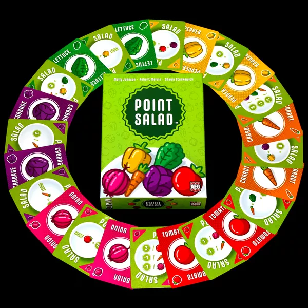 Point Salad | Card Drafting & Combo Building Strategy Card Game | 2–6 Players | Ages 8+ | 15–30 Mins Playtime (Rent)