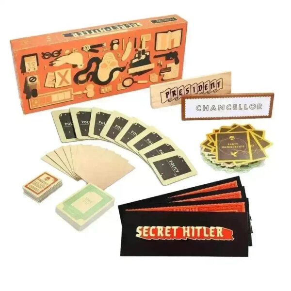 Secret Hitler | Hidden Roles Deduction & Political Strategy Party Game | 5–10 Players | Ages 13+ | 30–45 Mins Playtime (Rent)