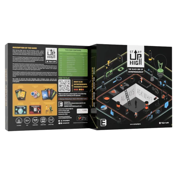 Startup High 2.0 | Entrepreneurship & Business Strategy Simulation Board Game | 2–4 Players | Ages 14+ | 30–80 Mins Playtime (Rent)