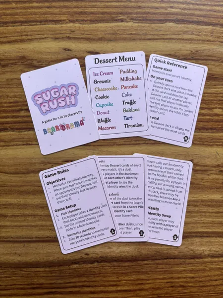Sugar Rush | Fast-Paced Candy Themed Pattern Building Social Board Game | 3–10 Players | Ages 6+ | 15–20 Mins Playtime (Rent)