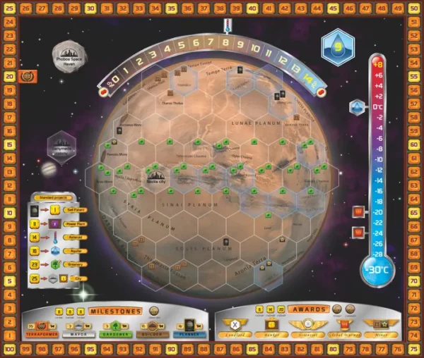 Terraforming Mars | Planetary Engine Building & Resource Management Strategy Board Game | 1–5 Players | Ages 12+ | 120–150 Mins Playtime (Rent)