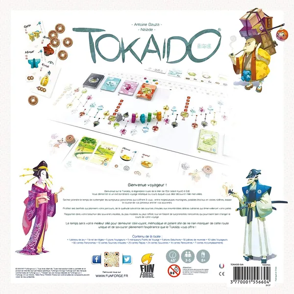 Tokaido | Scenic Journey & Set Collection Strategy Board Game | 1–5 Players | Ages 8+ | 45–60 Mins Playtime (Rent)