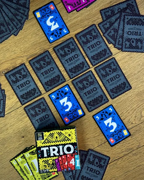 Trio | Memory, Deduction & Set Collection Strategy Family Card Game | 3–6 Players | Ages 7+ | 15–30 Mins Playtime (Rent)