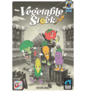Vegetable Stock | Fast-Paced Stock Market Set Collection Family Card Game | 2–6 Players | Ages 6+ | 15–20 Mins Playtime (Rent)
