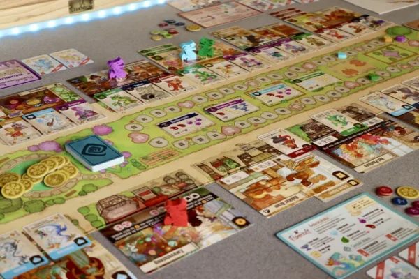 Flamecraft | Super Cute Dragon Placement & Engine-Building Fantasy Strategy Board Game | 1–5 Players | Ages 10+ | 60 Min Playtime (Rent)