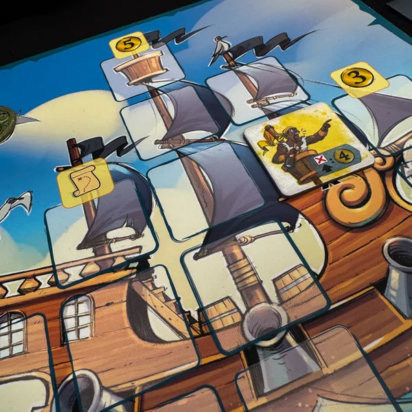 Captain Flip | Push-Your-Luck Tile Flipping Family Strategy Board Game | 2–5 Players | Ages 8+ | 20–30 Min Playtime (Rent)