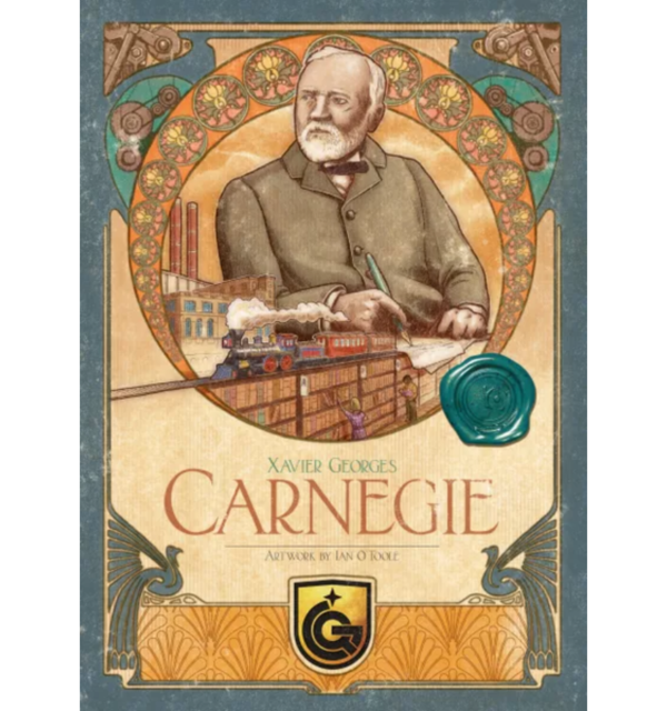 Carnegie | Economic Development & Action Selection Strategy Board Game | 1–4 Players | Ages 12+ | 90–120 Min Playtime (Rent)