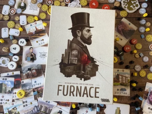Furnace | Engine-Building & Auction-Based Industrial Strategy Board Game | 2–4 Players | Ages 12+ | 30–60 Min Playtime (Rent)