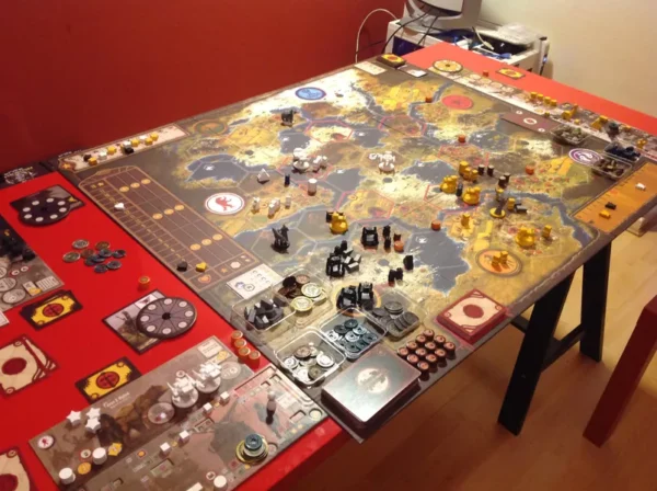 Scythe3 Scythe | Engine-Building, Area Control & Alternate History Strategy Board Game | 1–5 Players | Ages 14+ | 90–115 Min Playtime (Rent)
