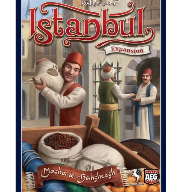 Instanbul MB 1 Istanbul: Mocha & Baksheesh | New Actions & Resource Management Expansion for Istanbul | 2–5 Players | Ages 10+ | 40–60 Min Playtime (Rent)