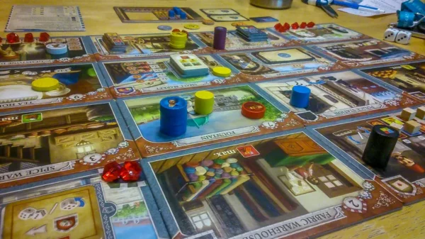 Istanbul MB 5 Istanbul: Mocha & Baksheesh | New Actions & Resource Management Expansion for Istanbul | 2–5 Players | Ages 10+ | 40–60 Min Playtime (Rent)
