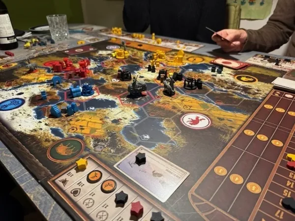 Scythe ROF5 Scythe: Rise of Fenris | Campaign-Driven Expansion with New Modules & Strategic Twists | 1–5 Players | Ages 14+ | 90–120 Min Playtime (Rent)
