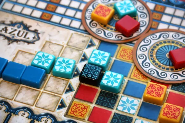 Azul | Tile Drafting & Pattern Building Abstract Strategy Board Game | 2–4 Players | Ages 8+ | 30–45 Min Playtime (Rent)