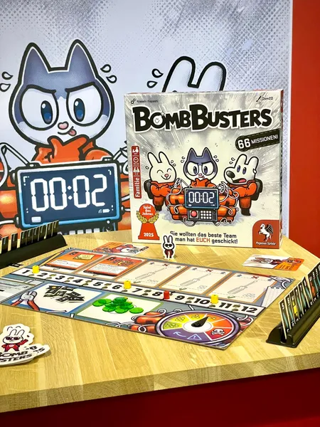 Bomb Busters | Cooperative Bomb Defusal & Logical Deduction Board Game | 2–5 Players | Ages 10+ | 30 Min Playtime (Rent)