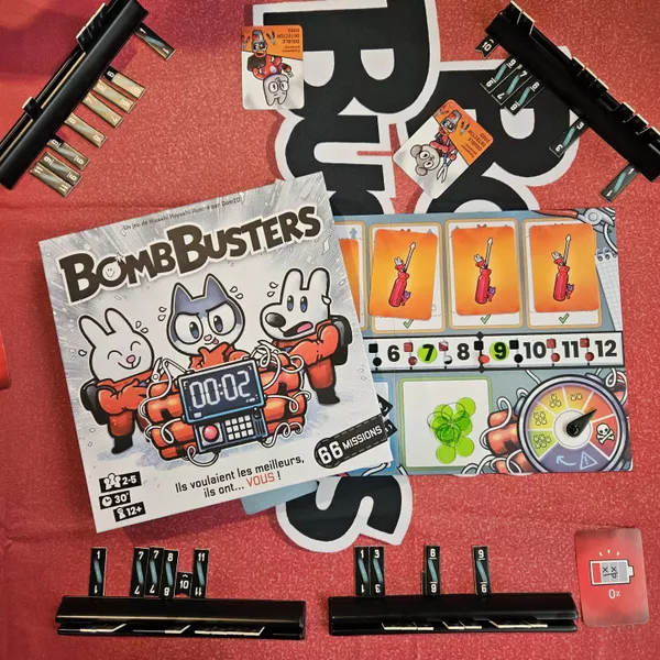 Bomb Busters | Cooperative Bomb Defusal & Logical Deduction Board Game | 2–5 Players | Ages 10+ | 30 Min Playtime (Rent)