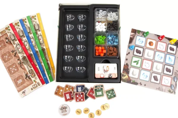Coffee Rush | Fast-Paced Coffee Shop & Order Fulfilment Strategy Board Game | 2–4 Players | Ages 8+ | 15–30 Min Playtime (Rent)
