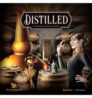 Distilled | Craft Spirits Production & Economic Management Strategy Board Game | 1–5 Players | Ages 14+ | 90–150 Min Playtime (Rent)