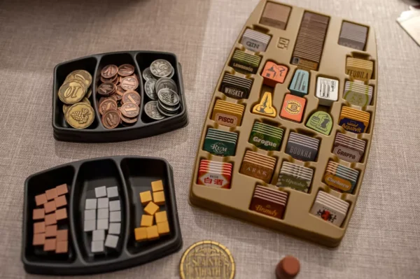 Distilled | Craft Spirits Production & Economic Management Strategy Board Game | 1–5 Players | Ages 14+ | 90–150 Min Playtime (Rent)