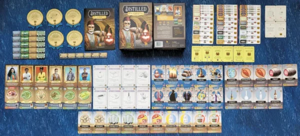 Distilled and Distilled Africa and Middle East Expansion | Craft Spirits Production & Economic Management Strategy Board Game | 1–5 Players | Ages 14+ | 90–150 Min Playtime (Rent)