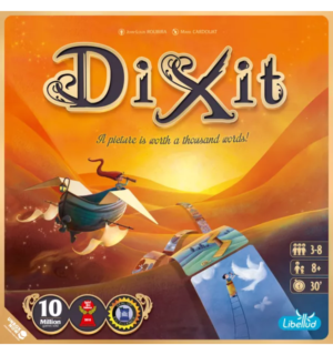 Dixit | Creative Storytelling & Image Interpretation Party Board Game | 3–6 Players | Ages 8+ | 30 Min Playtime (Rent)
