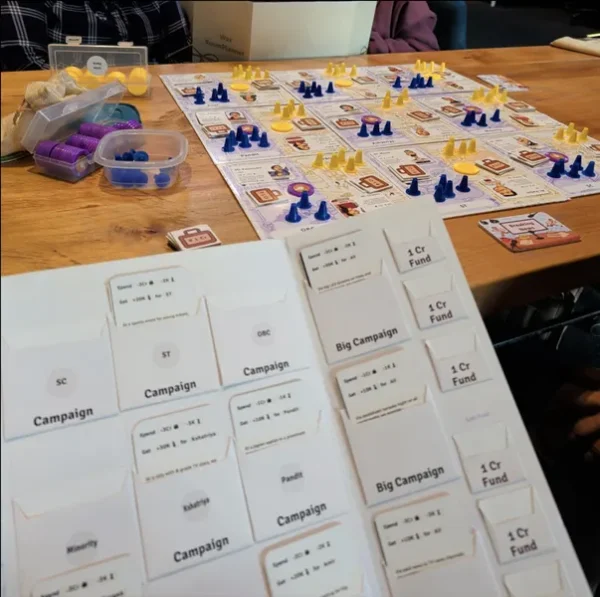 Election Tamasha | Indian Elections, Political Strategy & Satirical Party Board Game | 2–4 Players | Ages 18+ | 30–75 Min Playtime (Rent)