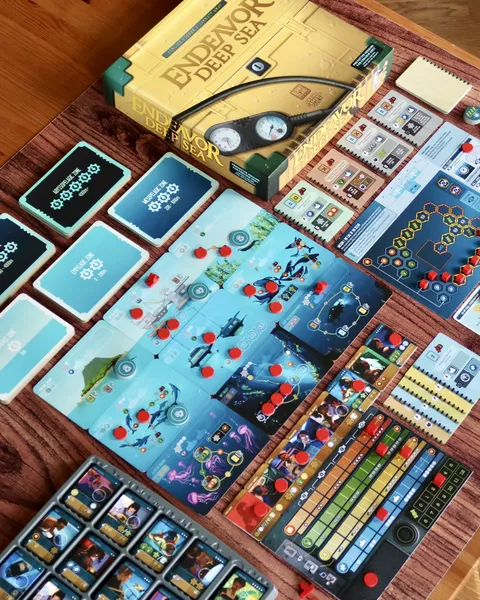Endeavour: Deep Sea | Ocean Exploration & Underwater Research Strategy Board Game | 1–4 Players | Ages 10+ | 60–90 Min Playtime (Rent)