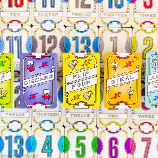 Flip 7: With a Vengeance | New Action Cards & Push-Your-Luck Expansion for Flip 7 | 3+ Players | Ages 8+ | 20 Min Playtime (Rent)