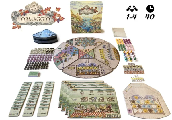 Formaggio | Artisan Cheesemaking & Worker Placement Strategy Board Game | 1–4 Players | Ages 14+ | 60–120 Min Playtime (Rent)