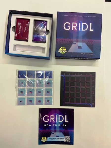 Gridl | Strategic Grid Building & Pattern Creation Abstract Board Game | 2–4 Players | Ages 8+ | 20–30 Min Playtime (Rent)