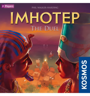 Imhotep 1 Imhotep: The Duel | Tactical Tile Placement & Ancient Egyptian Strategy Board Game for Two Players | 2 Players | Ages 10+ | 30 Min Playtime (Rent)