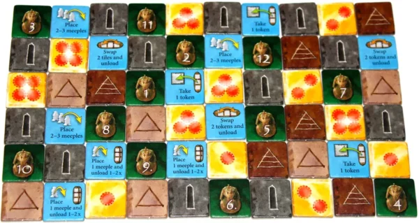 Imhotep: The Duel | Tactical Tile Placement & Ancient Egyptian Strategy Board Game for Two Players | 2 Players | Ages 10+ | 30 Min Playtime (Rent)