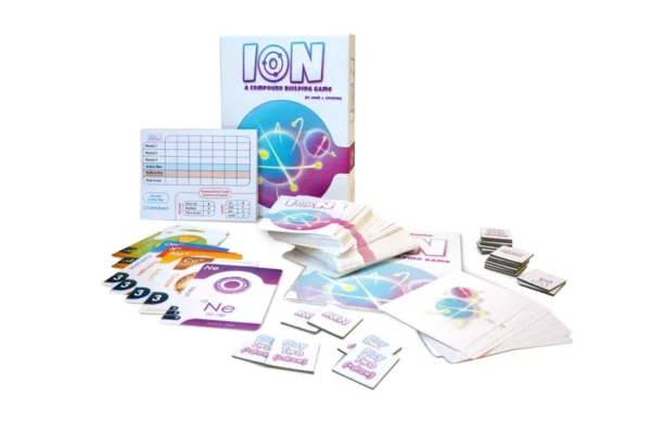 ION: A Compound Building Game | Chemistry-Themed Molecule Building Educational Strategy Card Game | 2–7 Players | Ages 8+ | 20–40 Min Playtime (Rent)