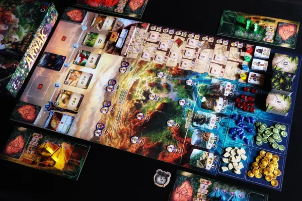 Lost Ruins of Arnak | Deck-Building & Worker Placement Adventure Strategy Board Game | 1–4 Players | Ages 12+ | 30–120 Min Playtime (Rent)