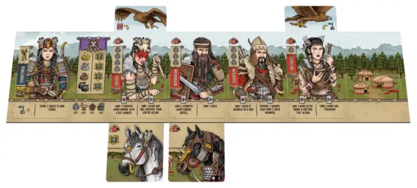 Raiders of Scythia | Worker Placement & Resource Management Strategy Board Game Inspired by Ancient Nomads | 1–4 Players | Ages 12+ | 60–80 Min Playtime (Rent)