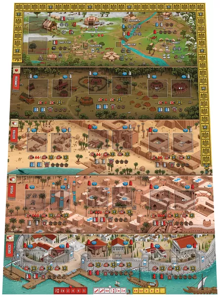 Raiders of Scythia | Worker Placement & Resource Management Strategy Board Game Inspired by Ancient Nomads | 1–4 Players | Ages 12+ | 60–80 Min Playtime (Rent)