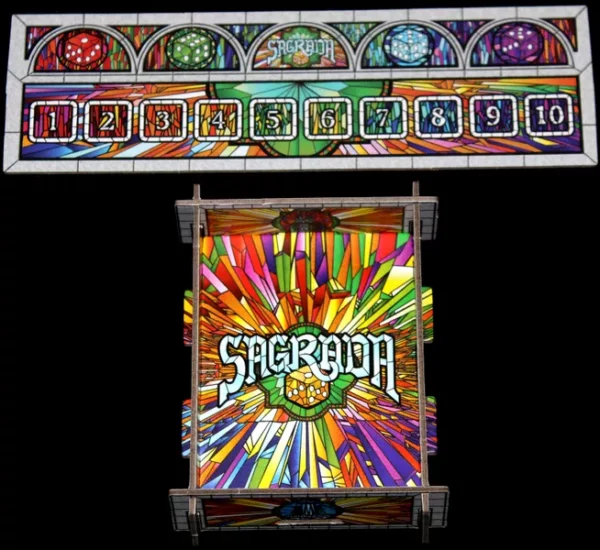 Sagrada | Dice Drafting & Stained Glass Pattern Building Strategy Board Game | 1–4 Players | Ages 14+ | 30–45 Min Playtime (Rent)