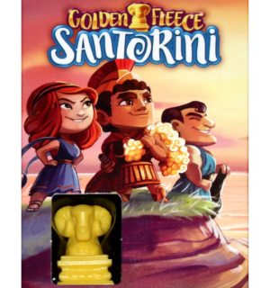 Santorini with Golden Fleece Expansion | Mythological Powers & New Strategic Challenges Expansion for Santorini | 2–4 Players | Ages 8+ | 20 Min Playtime (Rent)