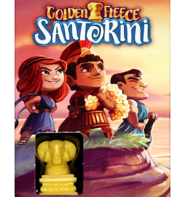 Santorini with Golden Fleece Expansion | Mythological Powers & New Strategic Challenges Expansion for Santorini | 2–4 Players | Ages 8+ | 20 Min Playtime (Rent)