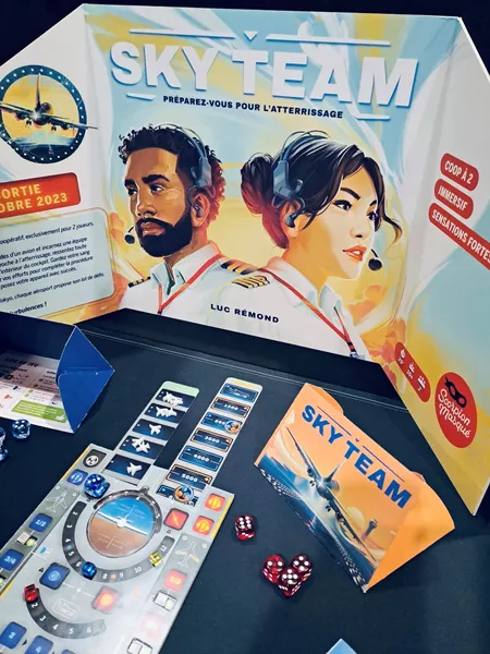 Sky Team | Cooperative Two-Player Aviation Landing Strategy Board Game | 2 Players | Ages 12+ | 20–30 Min Playtime (Rent)