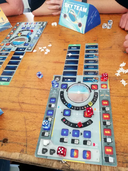 Sky Team | Cooperative Two-Player Aviation Landing Strategy Board Game | 2 Players | Ages 12+ | 20–30 Min Playtime (Rent)